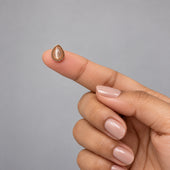 Rose Gold Teardrop Cat Eye Stone Stud Earrings for Women and Girls