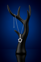 Elegant Baguette-Cut Crystal Pendant Necklace on Premium Chain