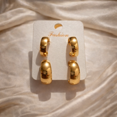 Gold Finish Hoop Earrings Set for Women | Artificial Jewelry Set of 9
