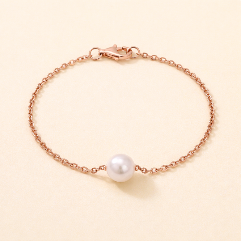 Rose Gold Finish Bracelet for Women | Elegant Fashion Jewelry