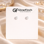 Elegant Pearl Stud Earrings for Women Gold Finish Floral ( 2 in 1 )