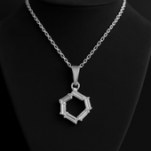 Elegant Baguette-Cut Crystal Pendant Necklace on Premium Chain
