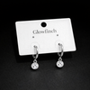 Silver Butterfly & Charm Hoop Earrings for Women pack of 3