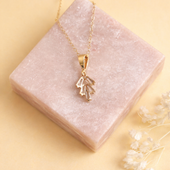Gold Finish Crystal Pendant Necklace for Women | Elegant Fashion Jewelry
