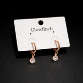 Rose Gold Butterfly Charm Hoop Earrings (3 Pairs) for Women