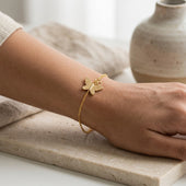 Butterfly Bracelet Combo Gold Silver Rose Gold Finish for Women