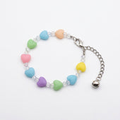 Multicolor Heart Beaded Bracelet for Women | Cute Fashion Jewelry