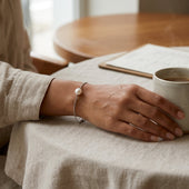 Silver Pearl Bracelet for Women | Minimalist Pearl Chain Jewelry