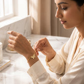 Butterfly Bracelet Combo Gold Silver Rose Gold Finish for Women