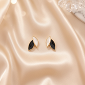 Minimalist Leaf Stud Earrings for Women | Gold Plated Fashion Jewelry