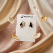 Minimalist Leaf Stud Earrings for Women | Gold Plated Fashion Jewelry