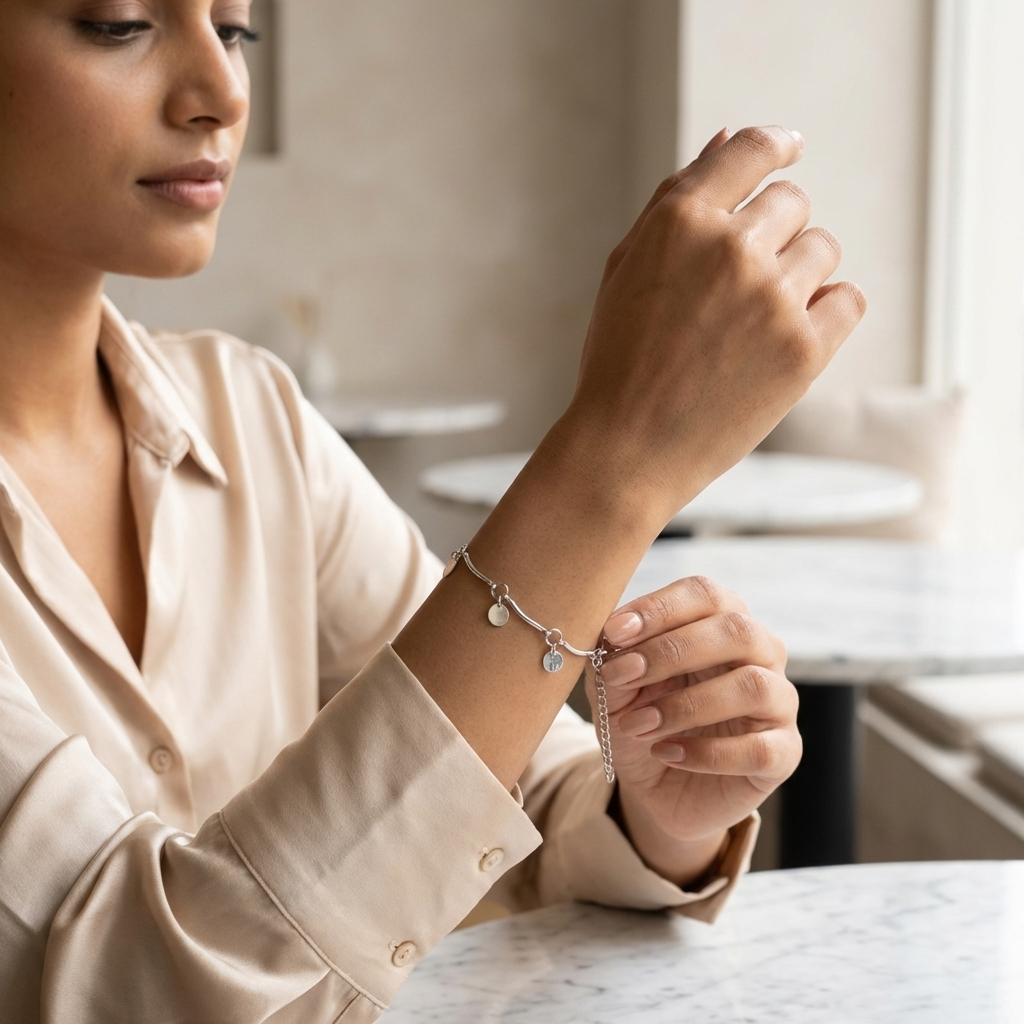Silver Charm Bracelet for Women – Elegant Fashion Jewelry