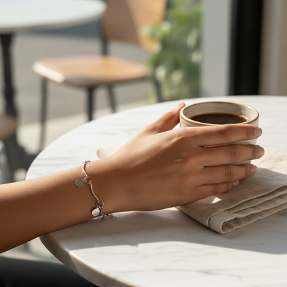 Silver Charm Bracelet for Women – Elegant Fashion Jewelry